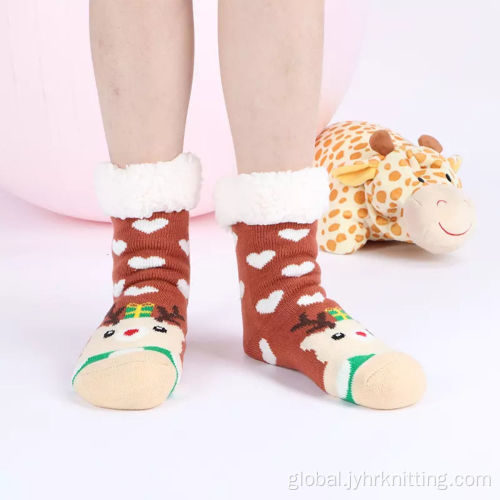 Fuzzy Bed Socks Women Lounge Slipper Socks With Sherpa Lining Supplier